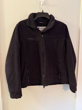 Columbia Titanium Women’s Black Full Zip Fleece Jacket Large